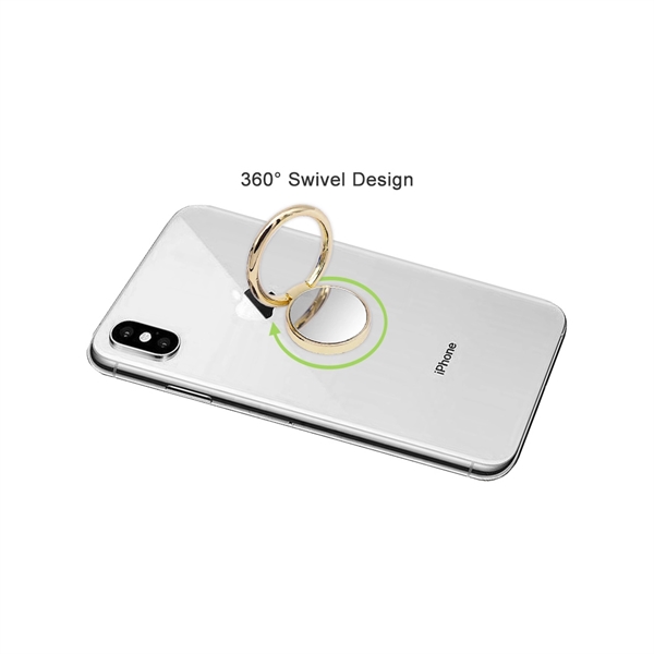 Shiny Round Shape Phone Ring - Image 4