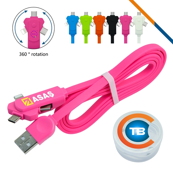Swivel 3-in-1 Charging Cable - Image 2