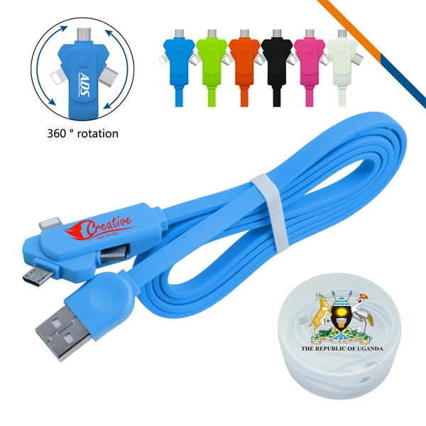 Swivel 3-in-1 Charging Cable - Image 4