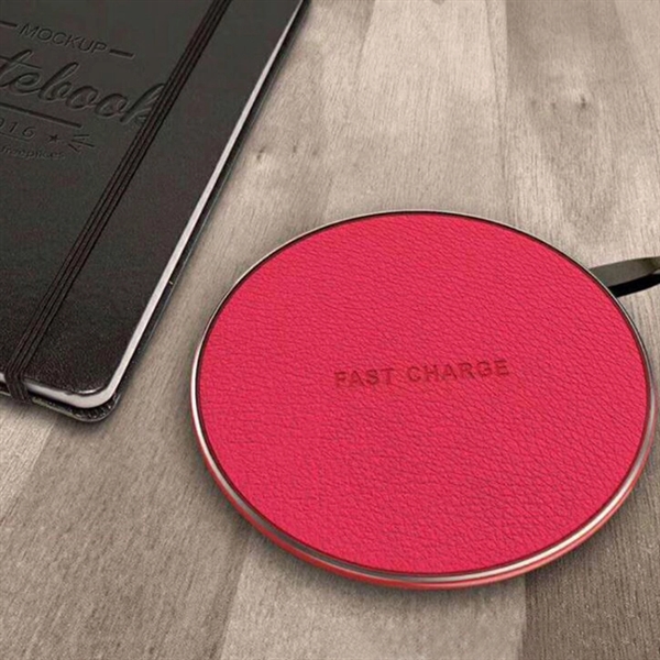 Quality Leather QI Wireless Phone Charger - Image 3