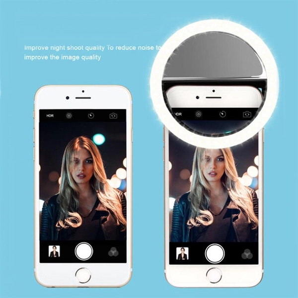 Selfie Light Round Clip On Phone Camera Selfie Ring Flash Li - Image 5