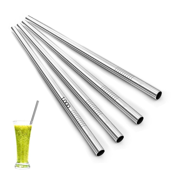 Stainless Steel Smoothie Drinking Straws - Image 1