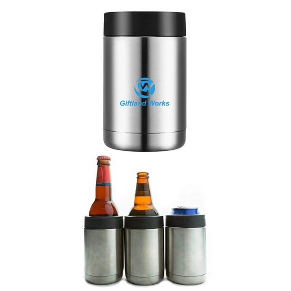 12 OZ Stainless Steel Double Wall Insulated Can Cooler - Image 1