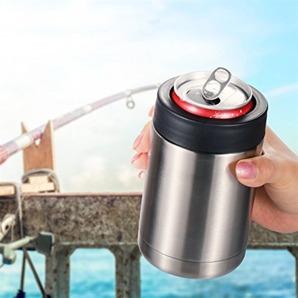 12 OZ Stainless Steel Double Wall Insulated Can Cooler - Image 5