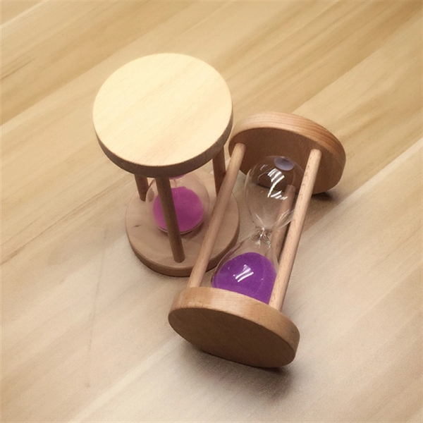 Round Wooden Hourglass Or Timer - Image 2