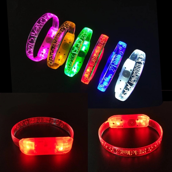 Transparent LED Wristbands Bracelet - Image 2