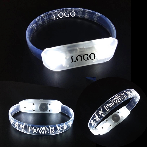 Transparent LED Wristbands Bracelet - Image 1