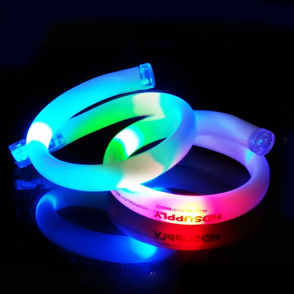 3-LED Tube Flashing Bracelets - Image 3