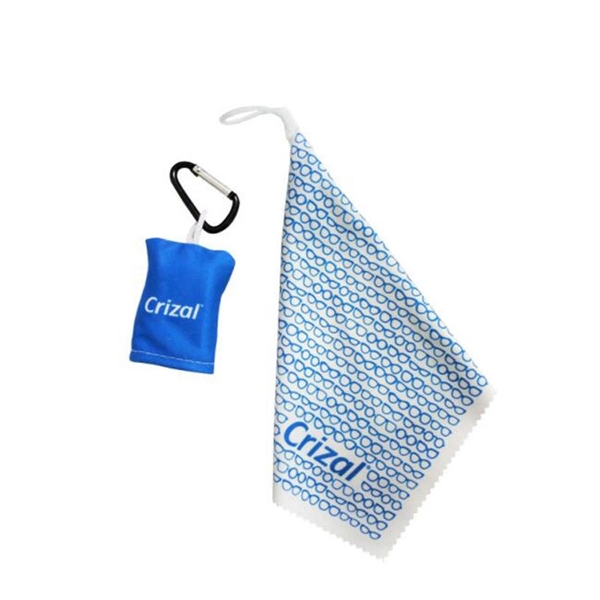 Keychain Microfiber Cleaning Cloth Lens With Carabiner - Image 4