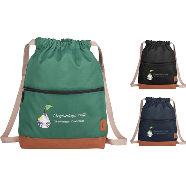 Cascade Deluxe Drawstring Backpack - Image 3
