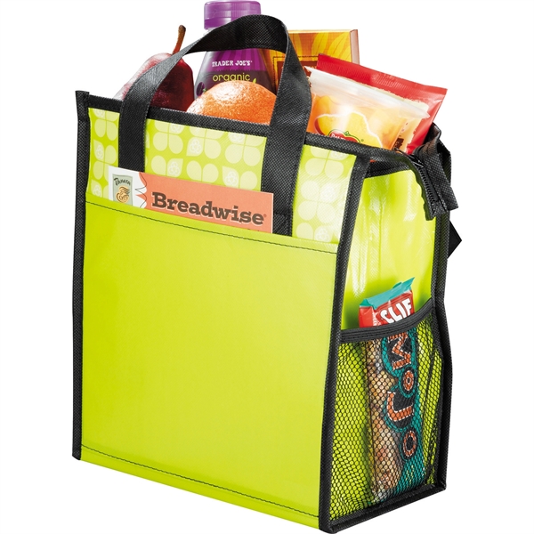 Laminated Non-Woven 6 Can Lunch Cooler - Image 11