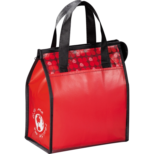 Laminated Non-Woven 6 Can Lunch Cooler - Image 15