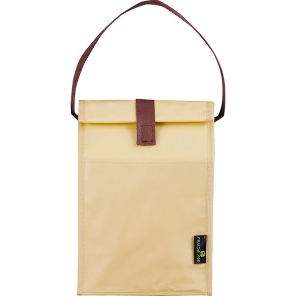 Laminated Non-Woven Brown Baggin' It Lunch Bag - Image 2
