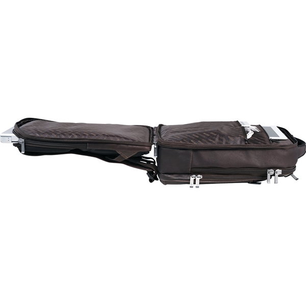 Kenneth Cole® Colombian Leather TSA Compu-Backpack - Image 4