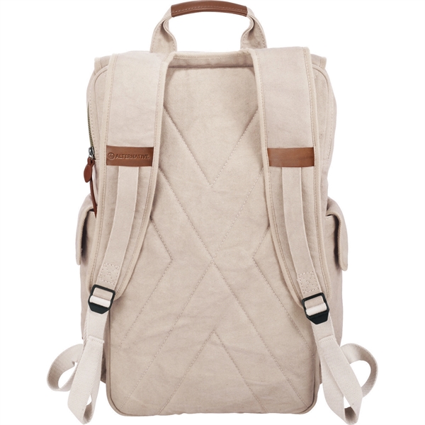 Alternative® Deluxe 17" Cotton Computer Backpack - Image 3