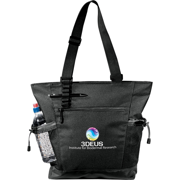 Urban Passage Zippered Travel Business Tote - Image 4