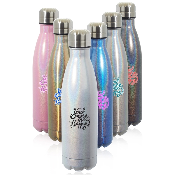 17 oz. Iridescent Insulated Water Bottle - Image 1