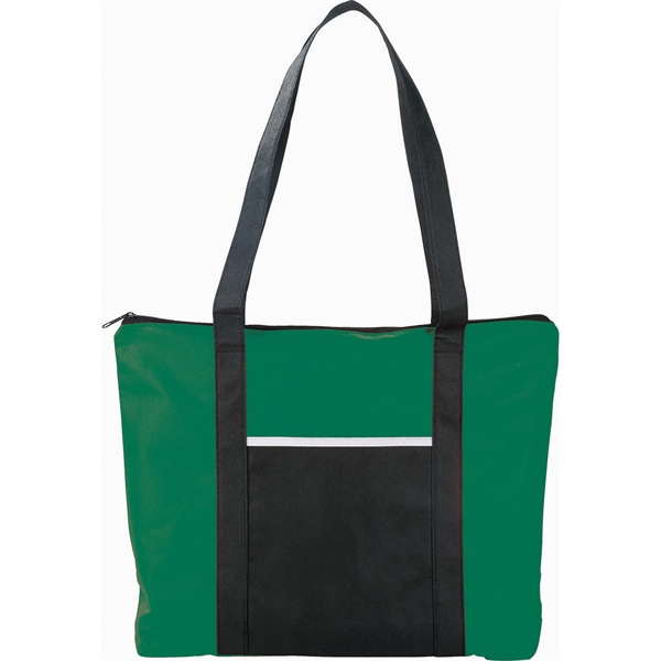 Timeline Non-Woven Zip Convention Tote - Image 6