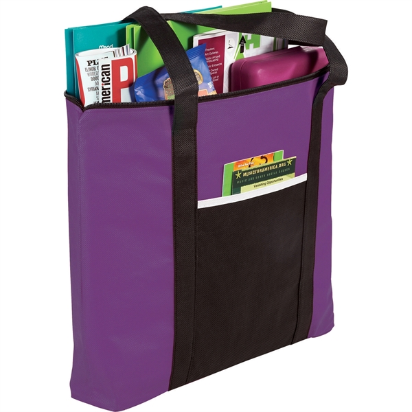 Timeline Non-Woven Zip Convention Tote - Image 19