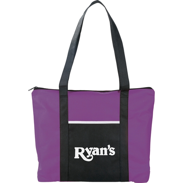 Timeline Non-Woven Zip Convention Tote - Image 20
