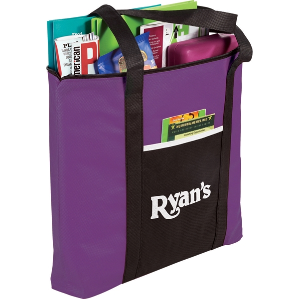Timeline Non-Woven Zip Convention Tote - Image 22