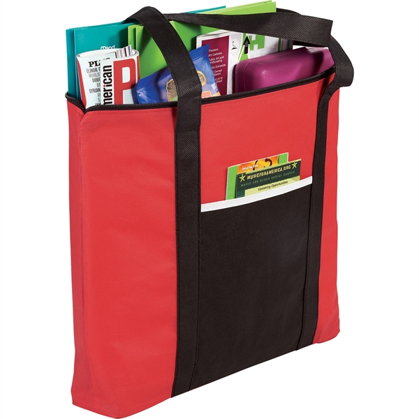 Timeline Non-Woven Zip Convention Tote - Image 25