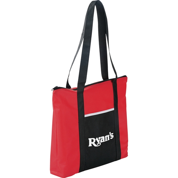 Timeline Non-Woven Zip Convention Tote - Image 27