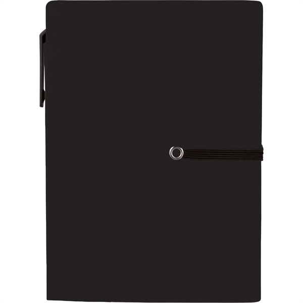 4" x 5.5" Stretch Notebook with Pen - Image 2