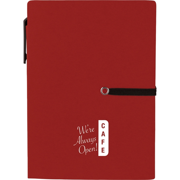 4" x 5.5" Stretch Notebook with Pen - Image 13