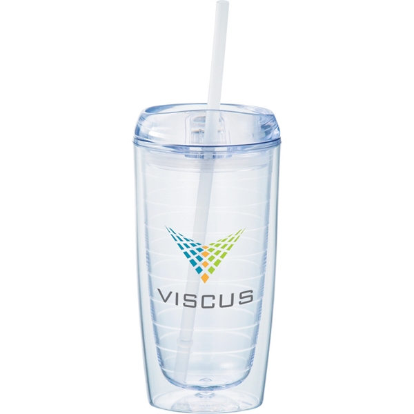 Twister 16oz Tumbler with Straw - Image 1