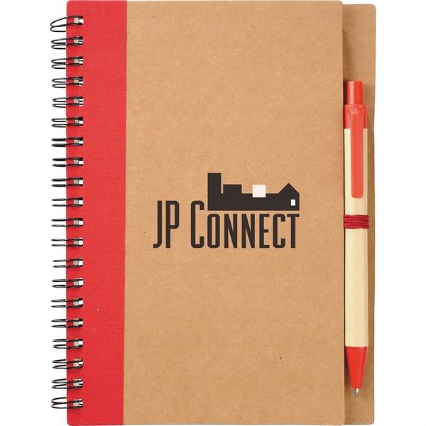 5" x 7" Eco Spiral Notebook with Pen - Image 10
