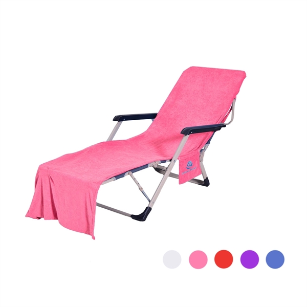 Beach Lounge Chair Towel Covers - Image 1