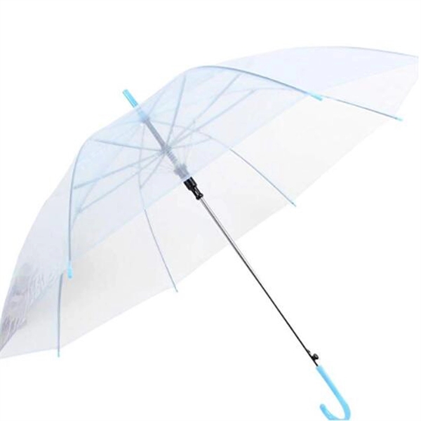 Clear Transparent Rain Umbrella Parasol PVC - Image 4