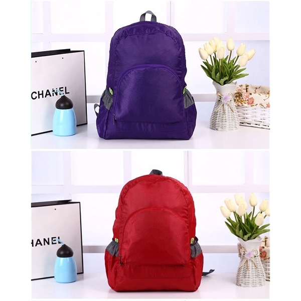 Waterproof 420D Oxford Fabric Foldable Travel Backpack - Image 4