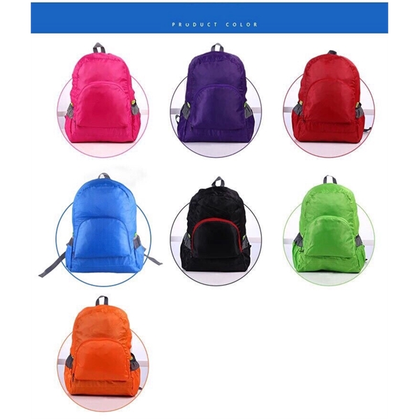 Waterproof 420D Oxford Fabric Foldable Travel Backpack - Image 6