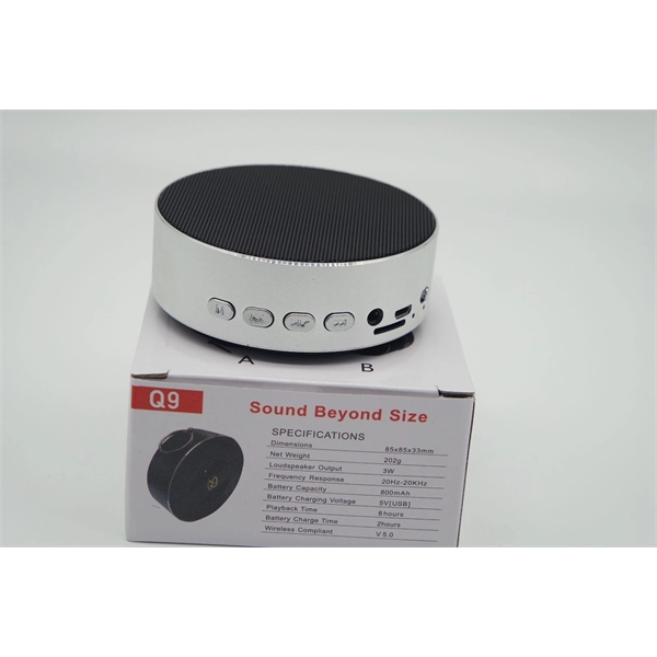 Round Metal Bluetooth Speaker - Image 3