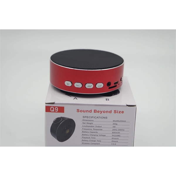 Round Metal Bluetooth Speaker - Image 4
