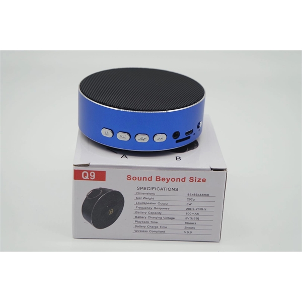 Round Metal Bluetooth Speaker - Image 5