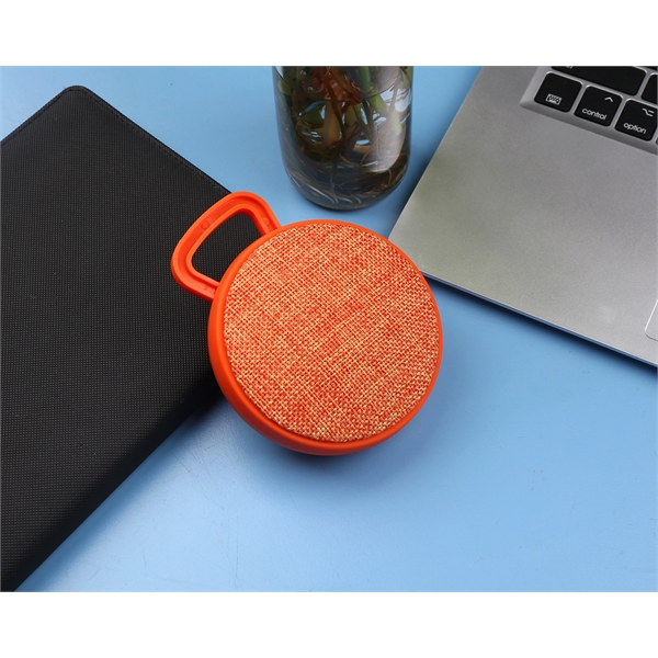 Round Fabric Bluetooth Speaker - Image 6