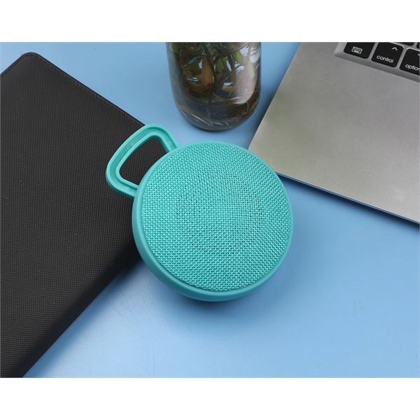 Round Fabric Bluetooth Speaker - Image 8