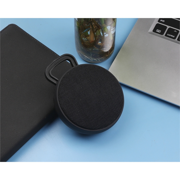 Round Fabric Bluetooth Speaker - Image 9