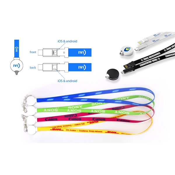 3 in 1 Round Lanyard Charging Cable - Image 4