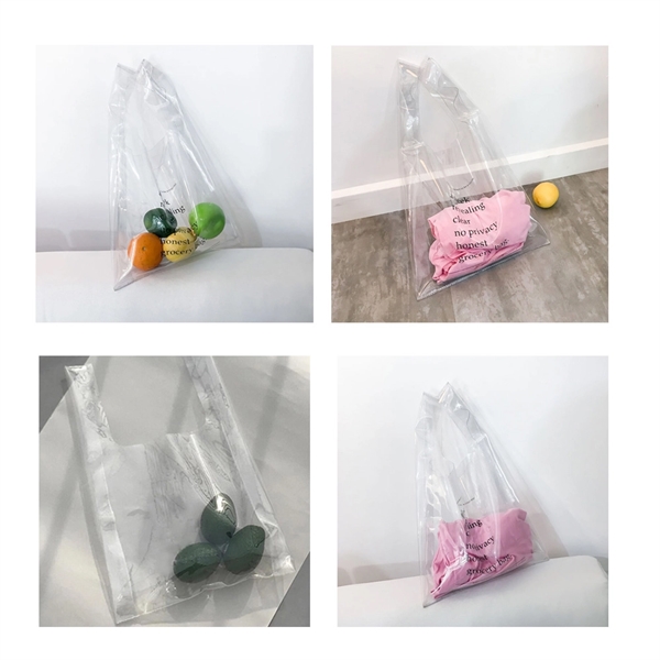PVC Clear Shopping Bag Beach Bag - Image 2