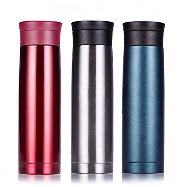 Portable Double Wall Stainless Steel Insulated Car Bottle - Image 2