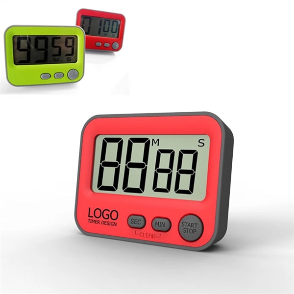 Digital Count Down Kitchen Timer With Large LCD Display - Image 1