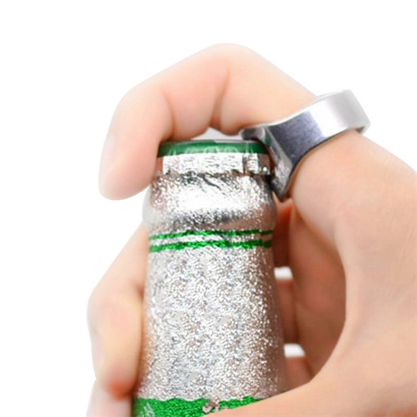 Stainless Steel Ring Shape Beer Bottle Opener  - Image 2