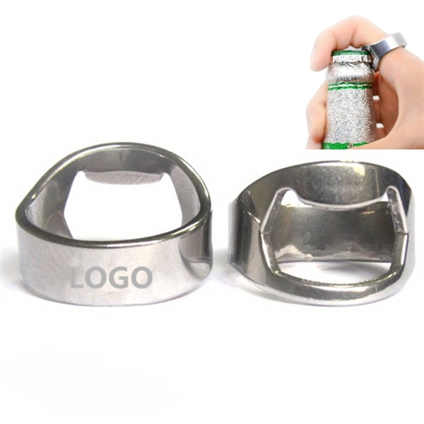 Stainless Steel Ring Shape Beer Bottle Opener  - Image 1