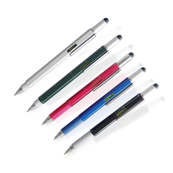 Multi- Tool Level Pen With Ruler Stylus Pen  - Image 2