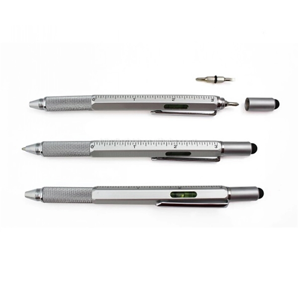 Multi- Tool Level Pen With Ruler Stylus Pen  - Image 3
