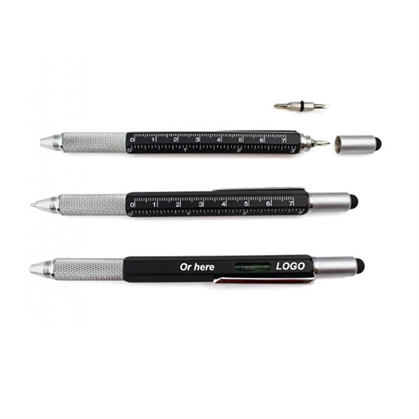 Multi- Tool Level Pen With Ruler Stylus Pen  - Image 1